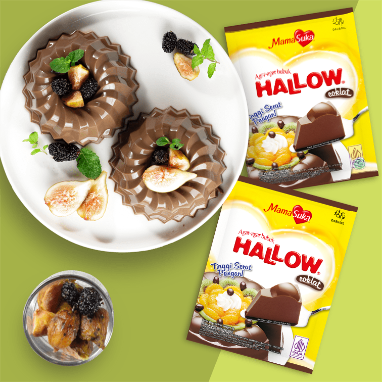 Agar-Agar Bubuk Hallow Coklat